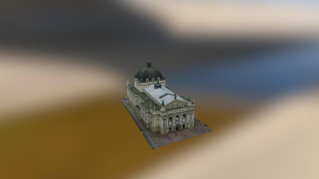 Lviv-theatre-of-opera-and-ballet 3d model