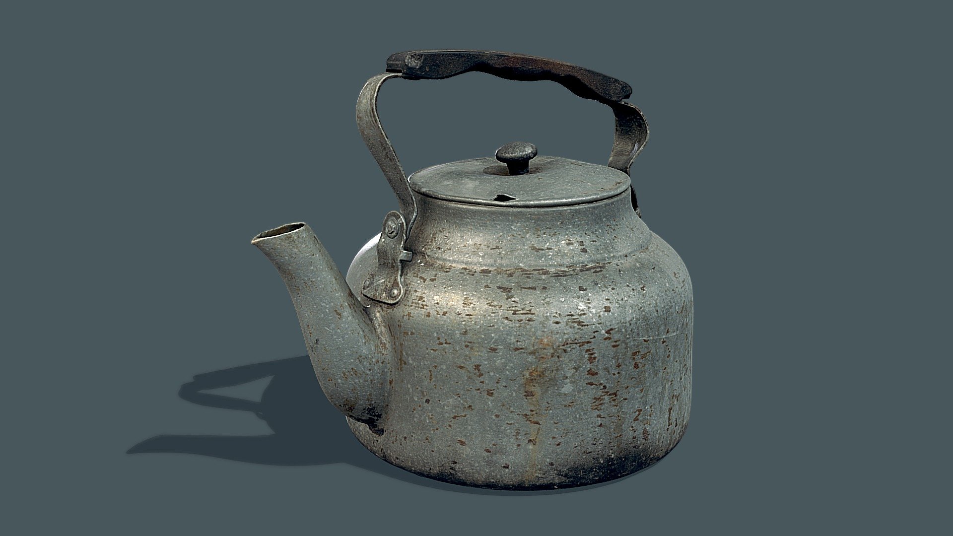 Old Soviet Teapot 3d model