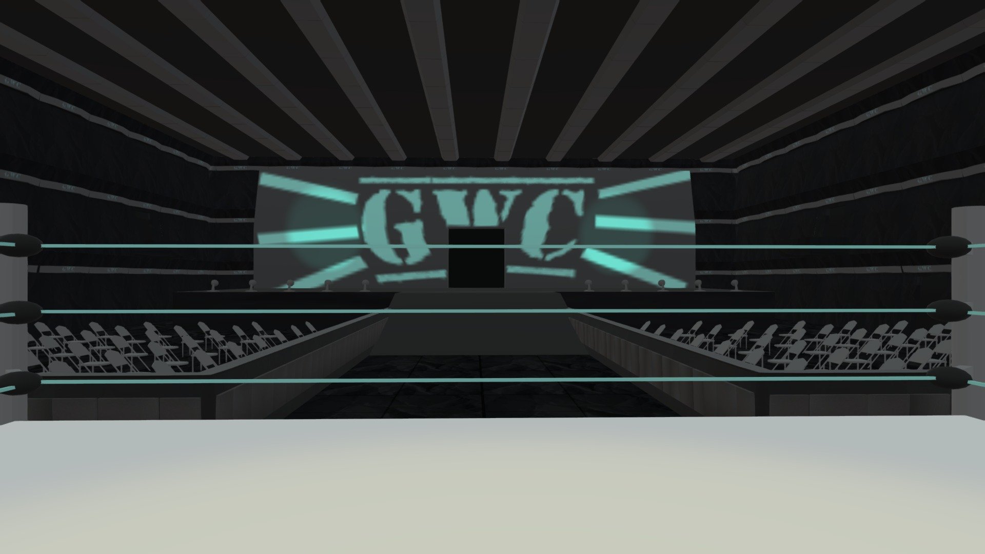 GWC Wrestling Arena 3d model