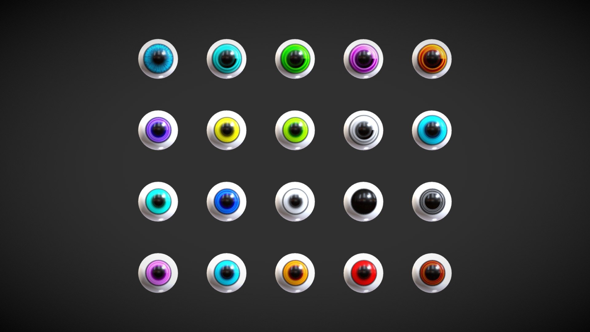 Eyes Pack 1 3d model