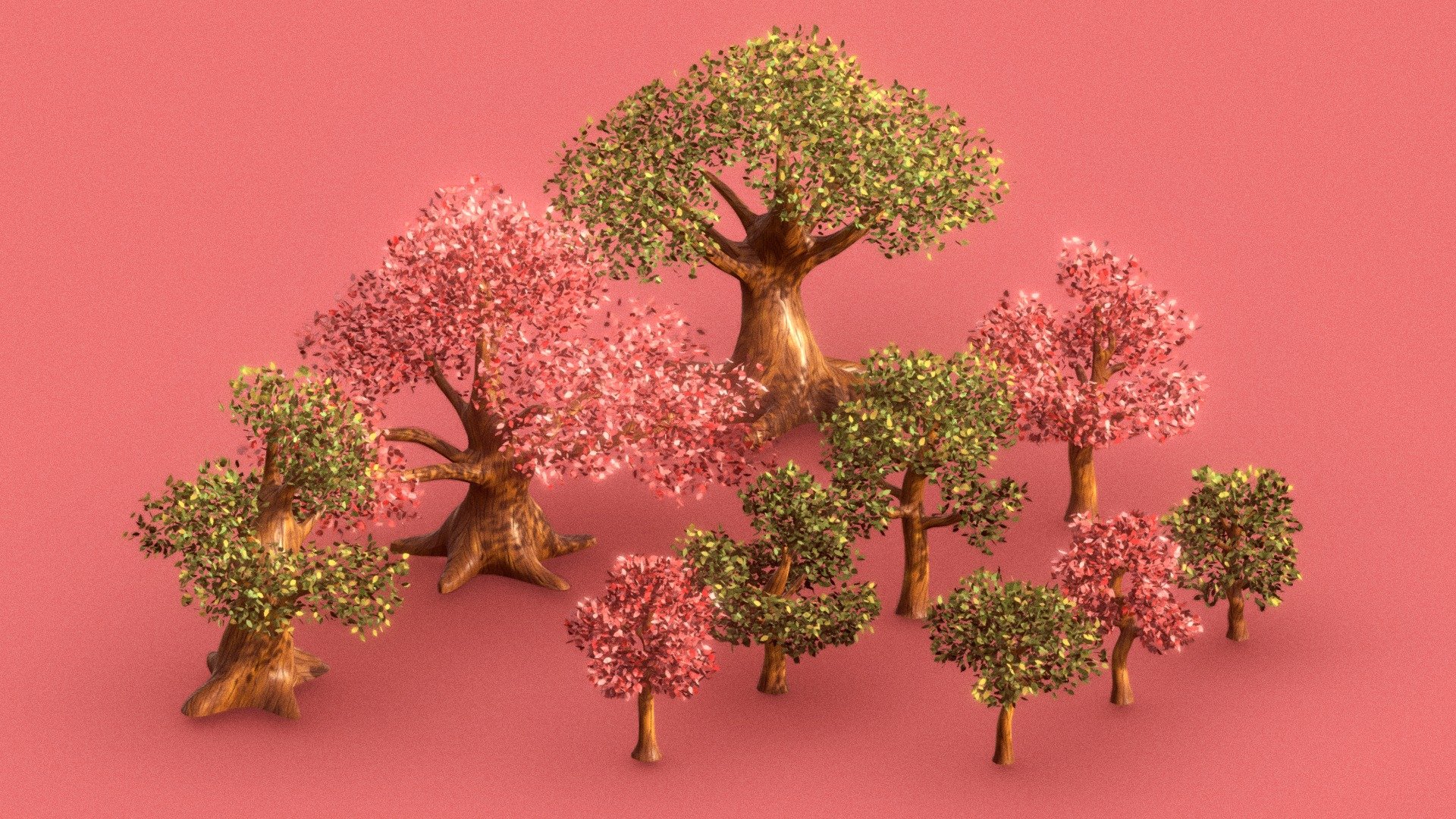 TREE PACK V1 3d model