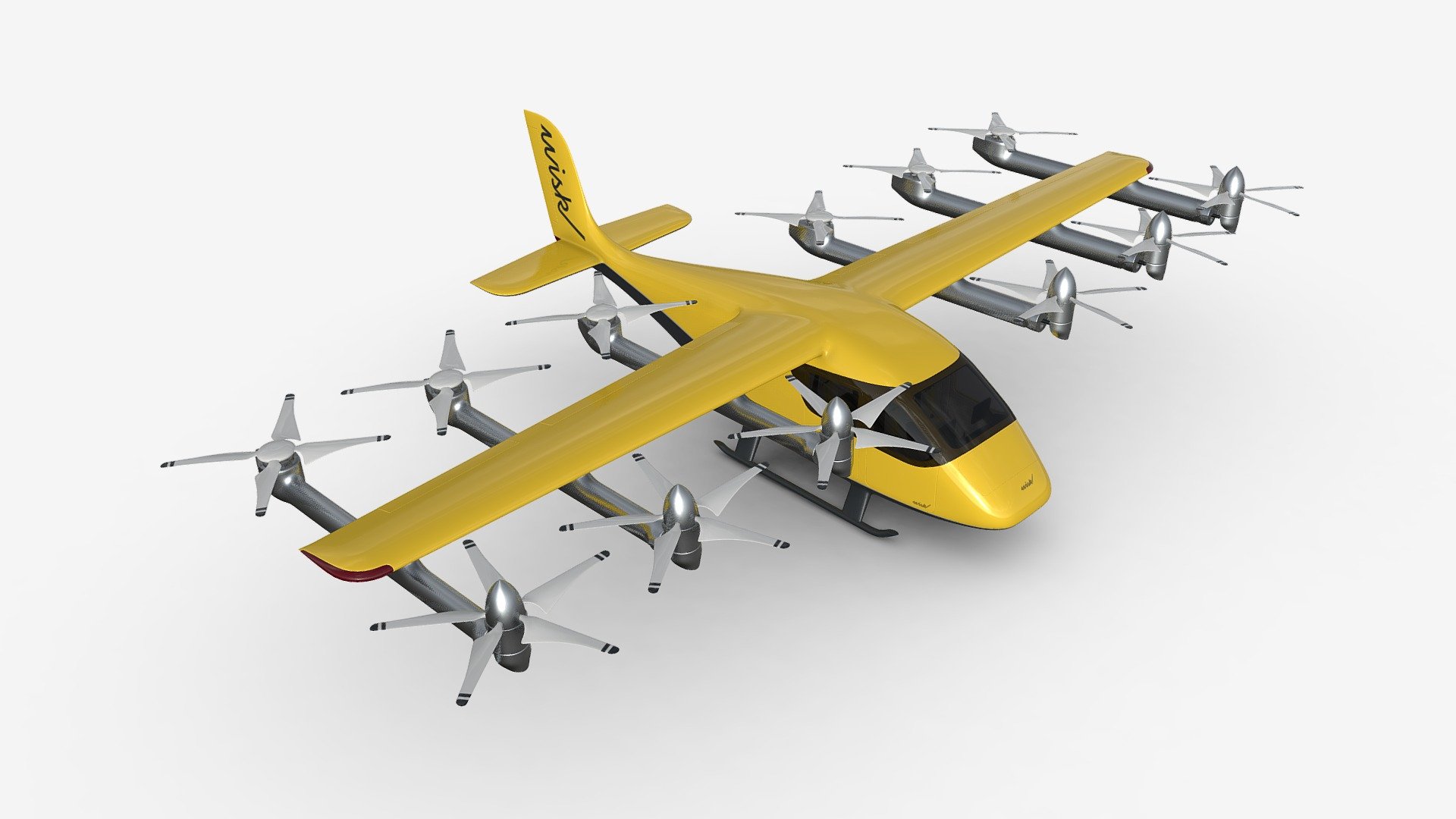 Wisk Generation 6 Aircraft 3d model