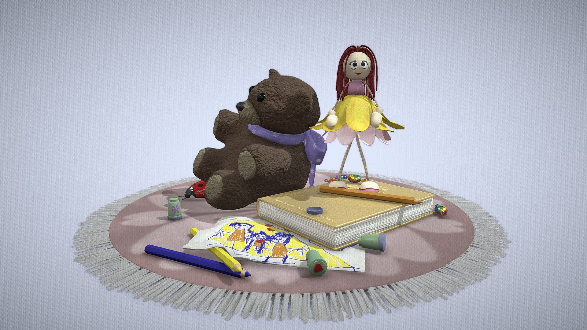 Young Girls Stuff 3d model