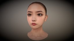 Lowpoly Female Head "J"