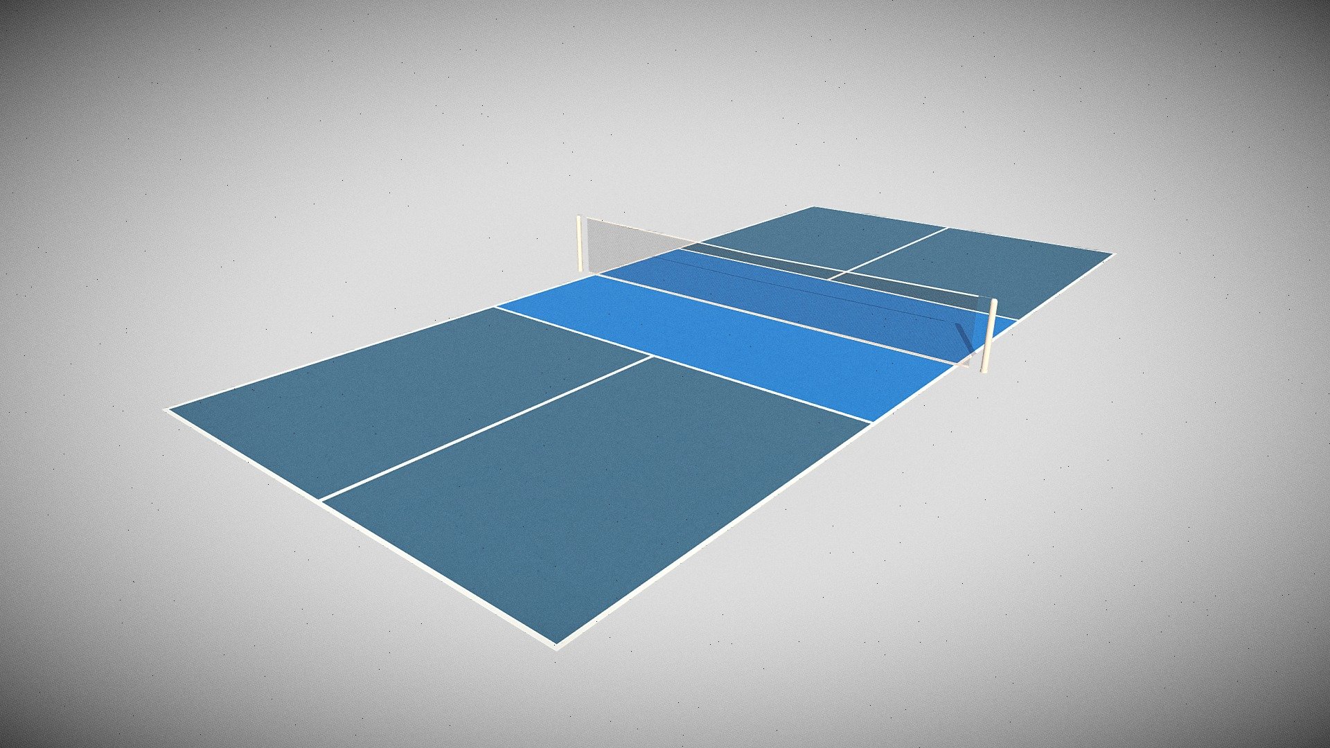 Pickleball Court 3d model