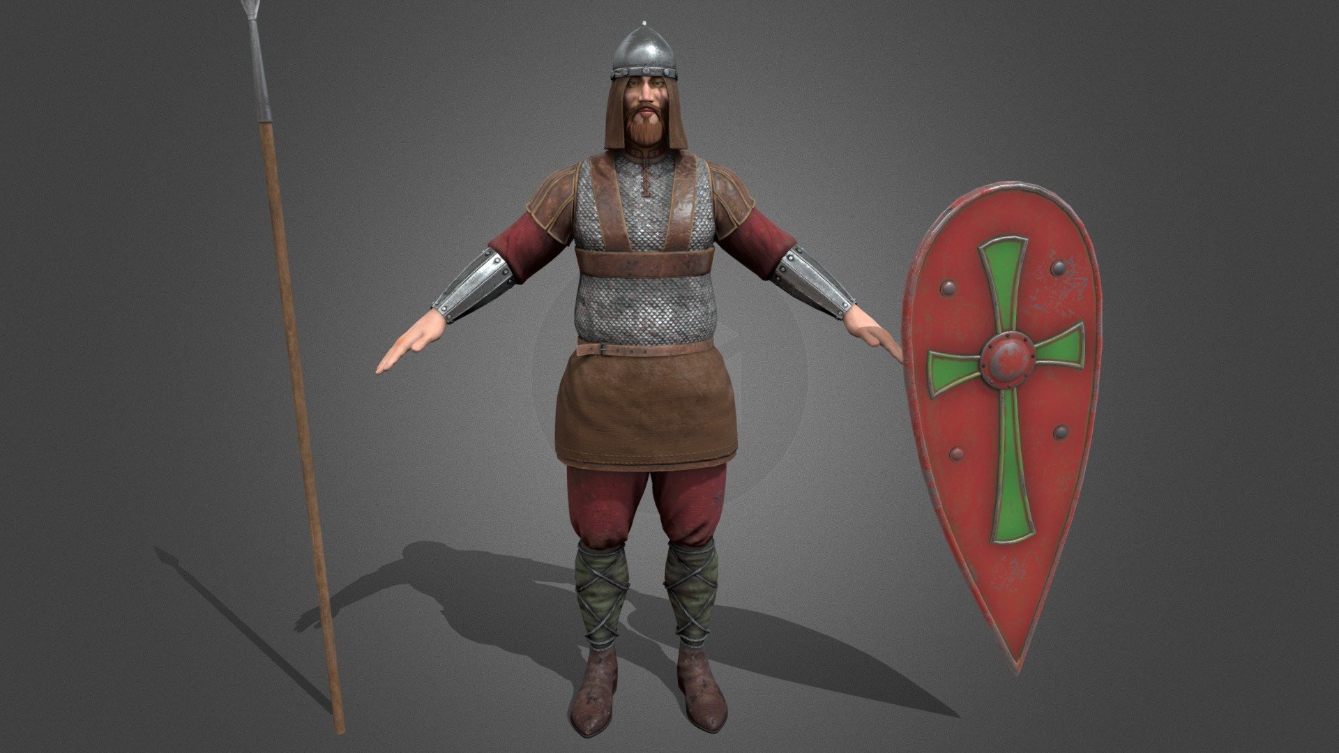 warrior 3d model