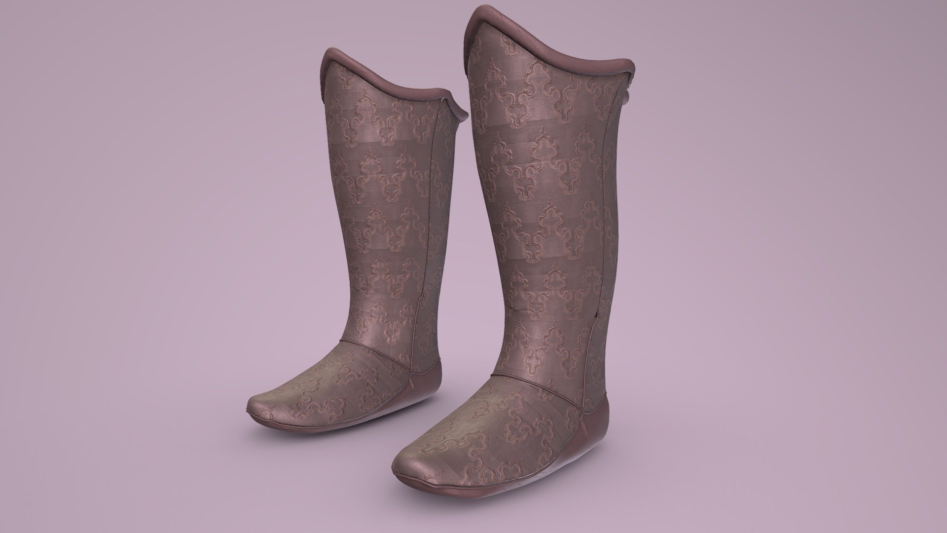 Xuŋa (Xiongnu) Boots 3d model