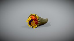 3D pintable Cornucopia