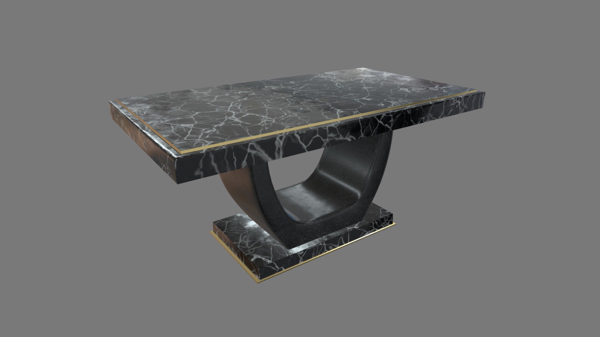 Modern Luxury Dinner Table 3d model