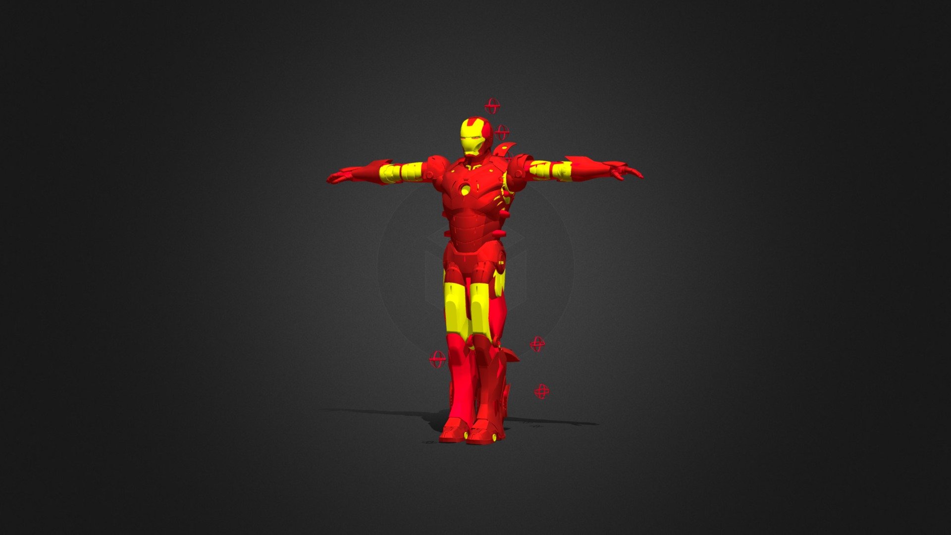 Iron Man Rigged 3d model