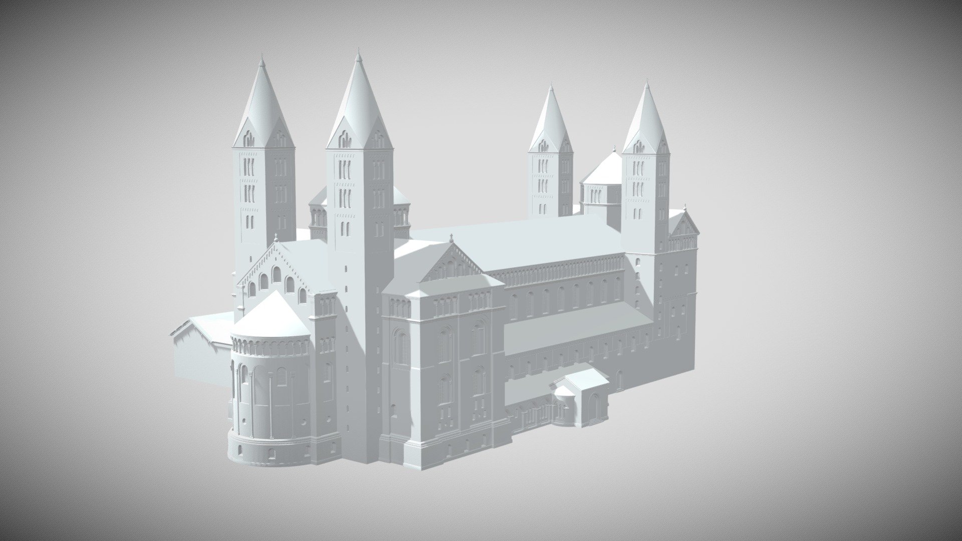 Speyer um 1200, Speyrer Dom 3d model