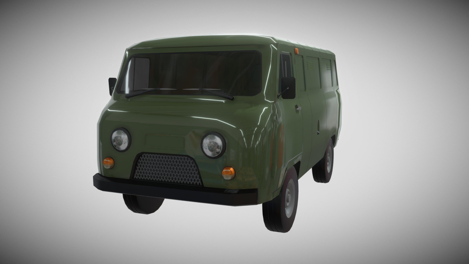 UAZ 452 "БУХАНКА" 3d model