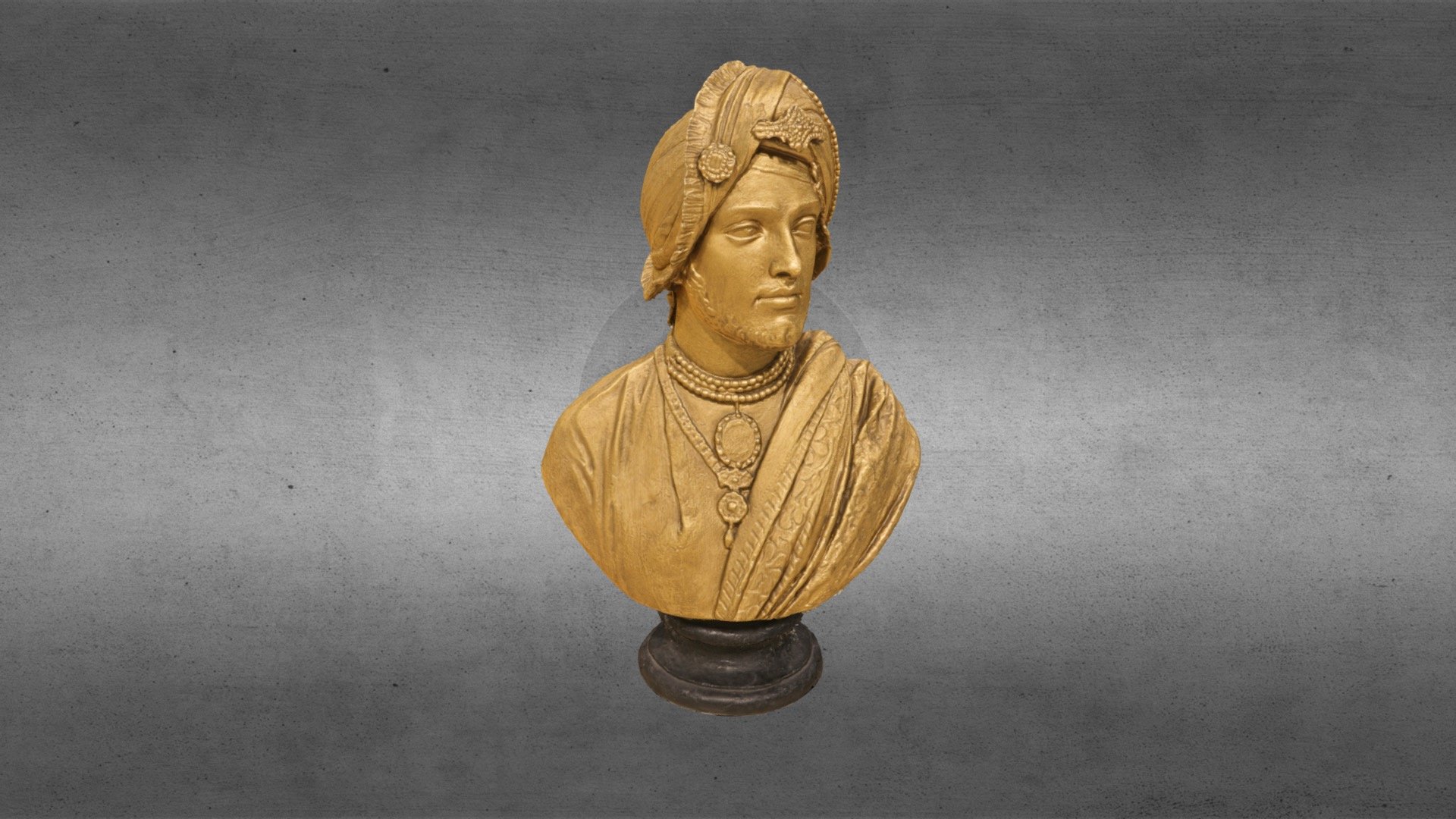 Plaster Cast Bust of Duleep Singh 3d model