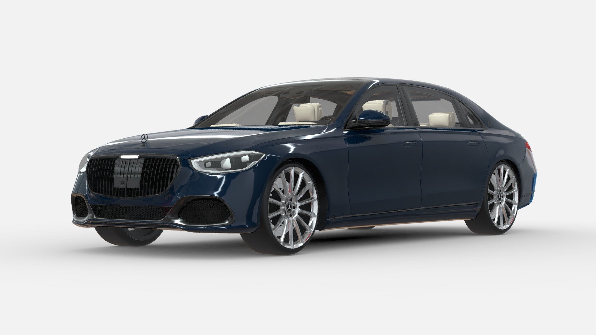 Model 3D Mercedes Benz S600 Maybach 3d model