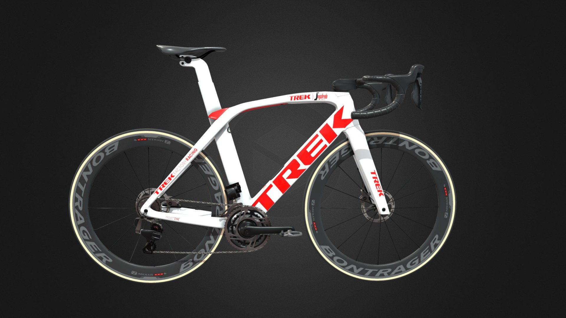 Roadbike TREK Madone SLR 9 Disc eTap white 3d model