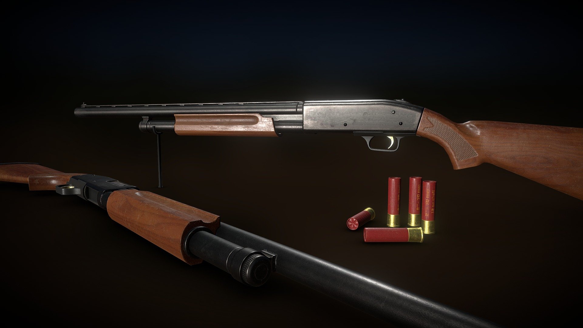 Mossberg 500 Shotgun 3d model