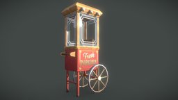 Stylized Popcorn Machine (Lowpoly)