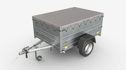 Trailer with extra walls cover jockey wheel