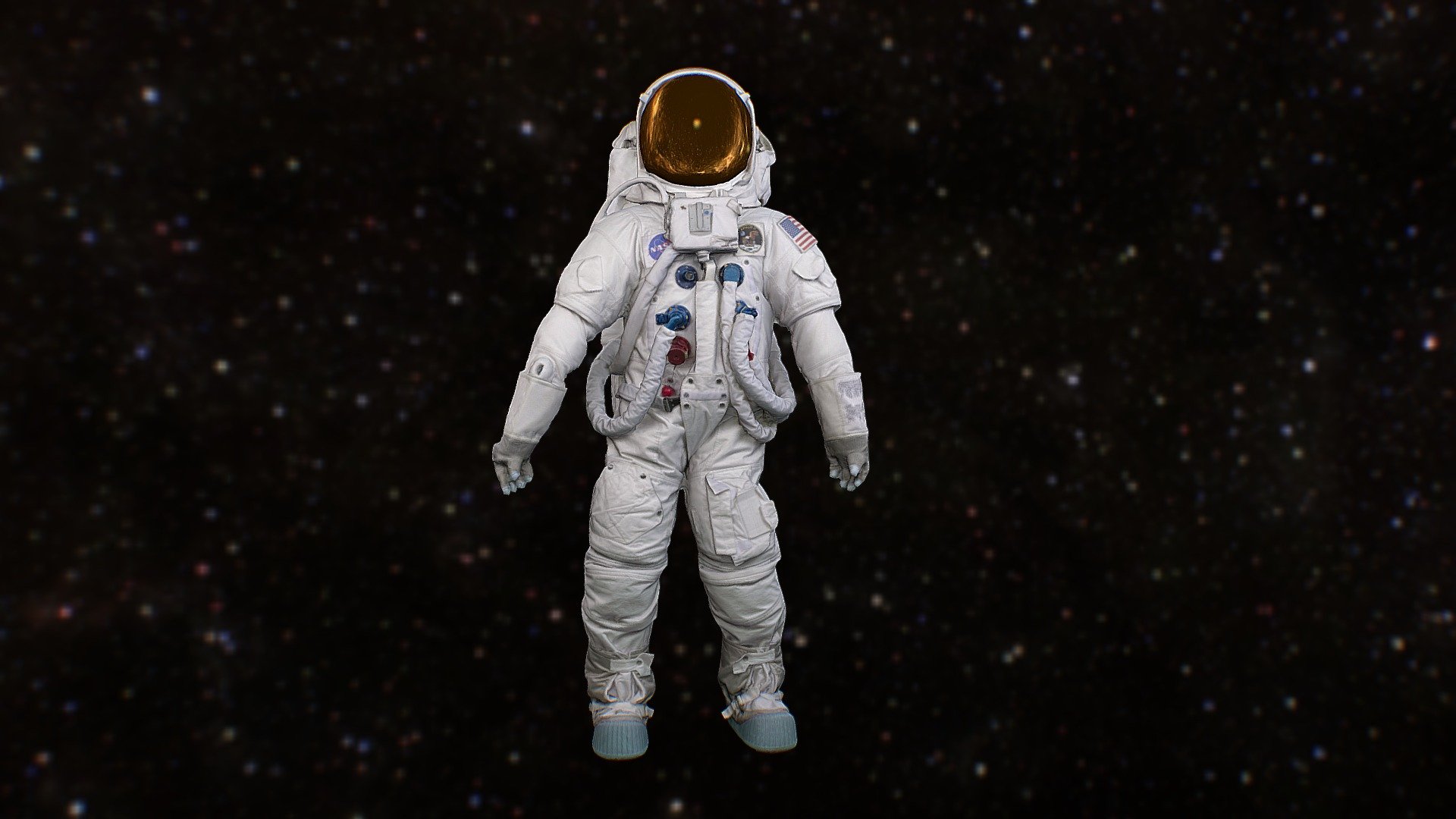 United States Spacesuit (Lunar Mode) 3d model