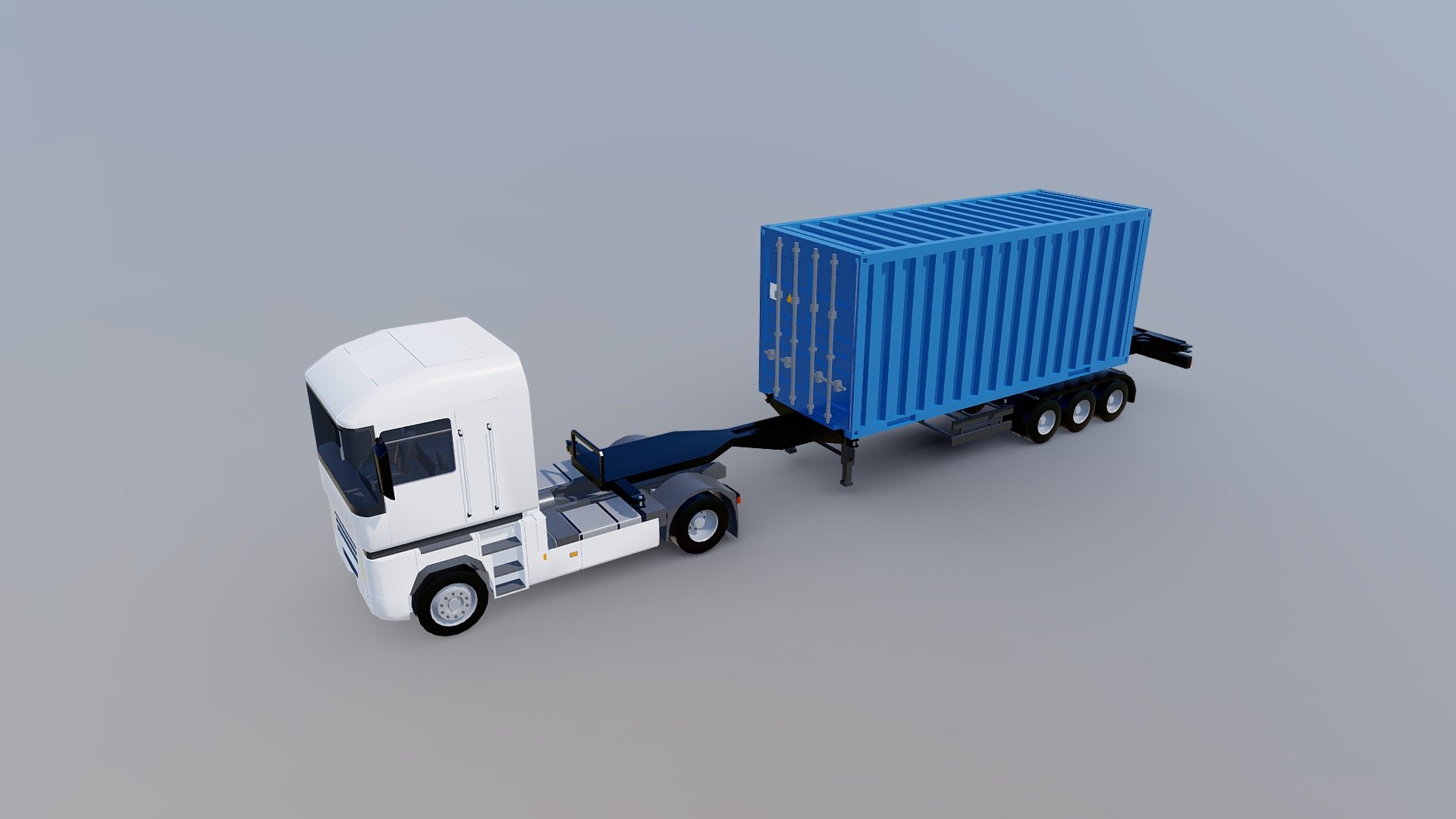 Trucks Trailers III 3d model