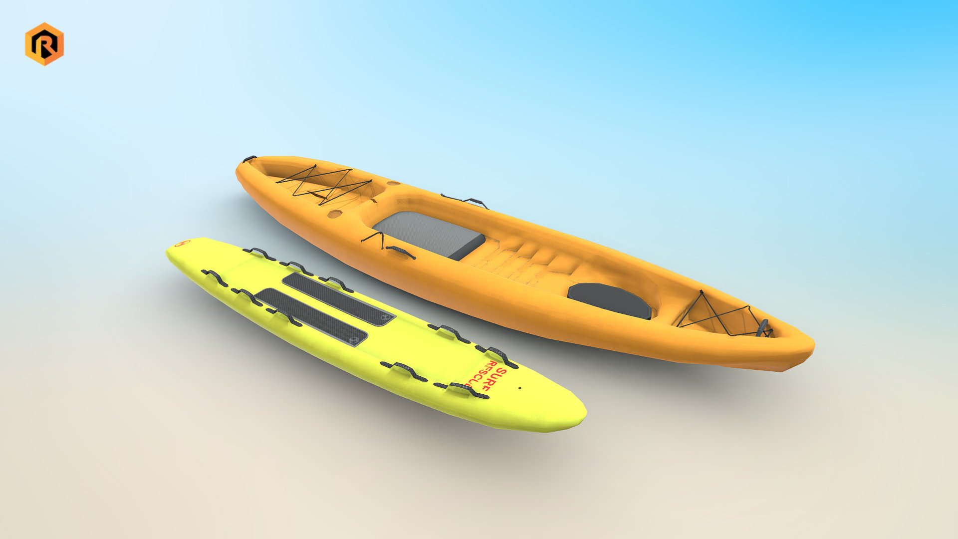 Lifeguard Accessories 3d model