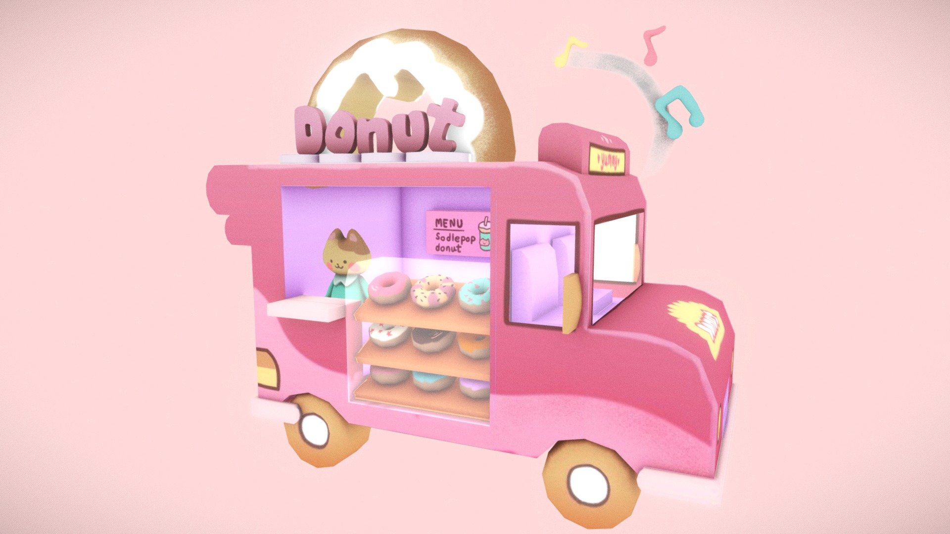 Donut Shop!! 3d model