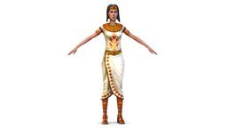 Young Girl dressed Egyptian Priestess, Aphrodite