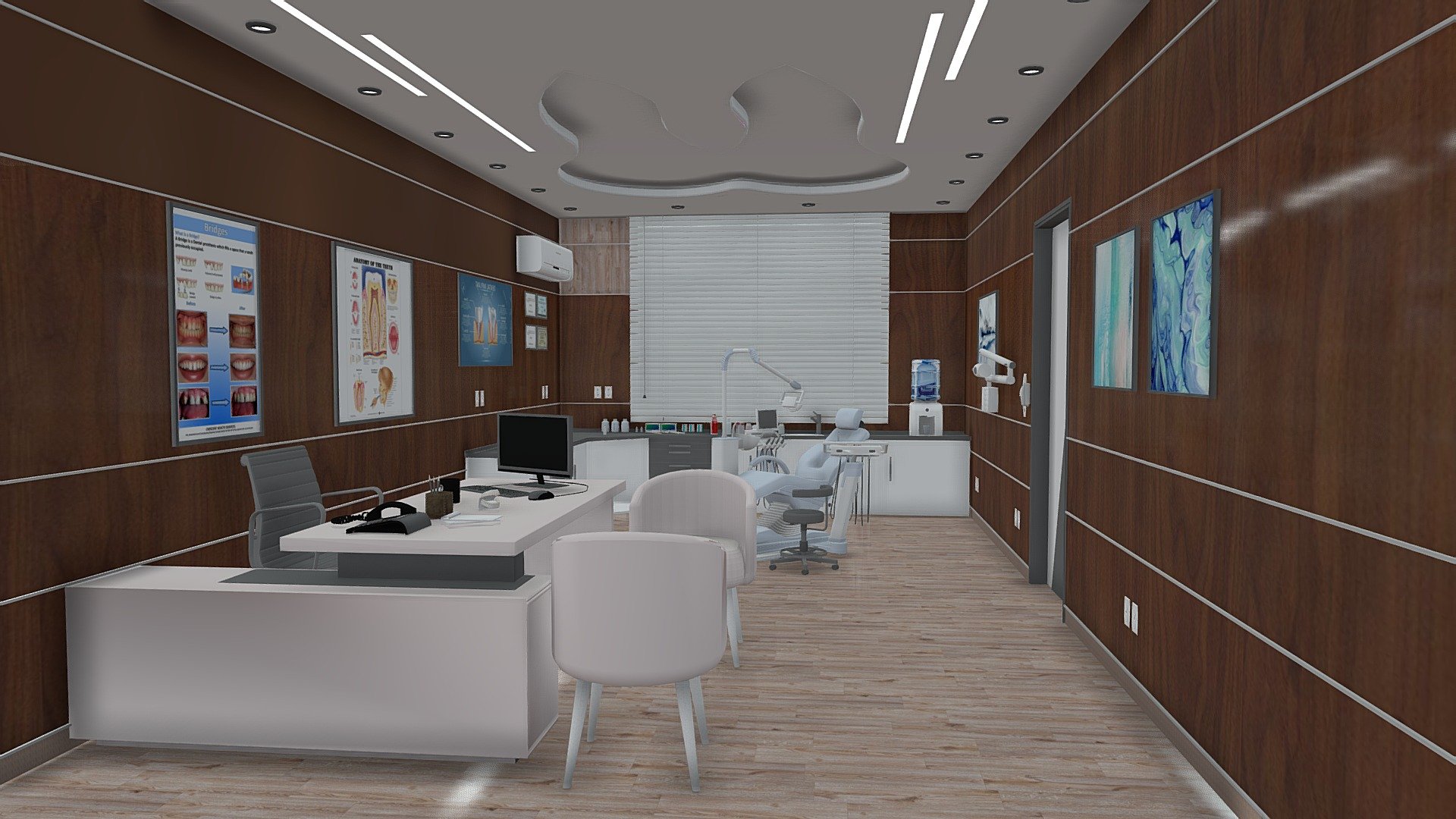 Medical Spaces-Dental Clinic. 3d model