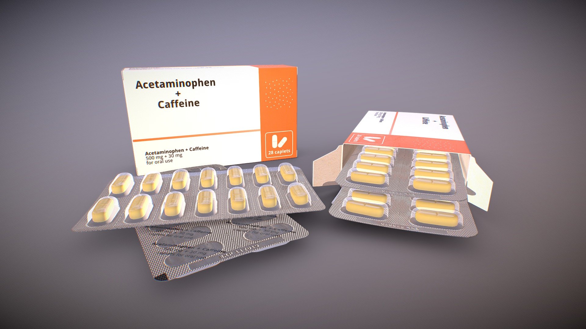 Medicine Package 3d model