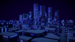 Low-Poly Night City