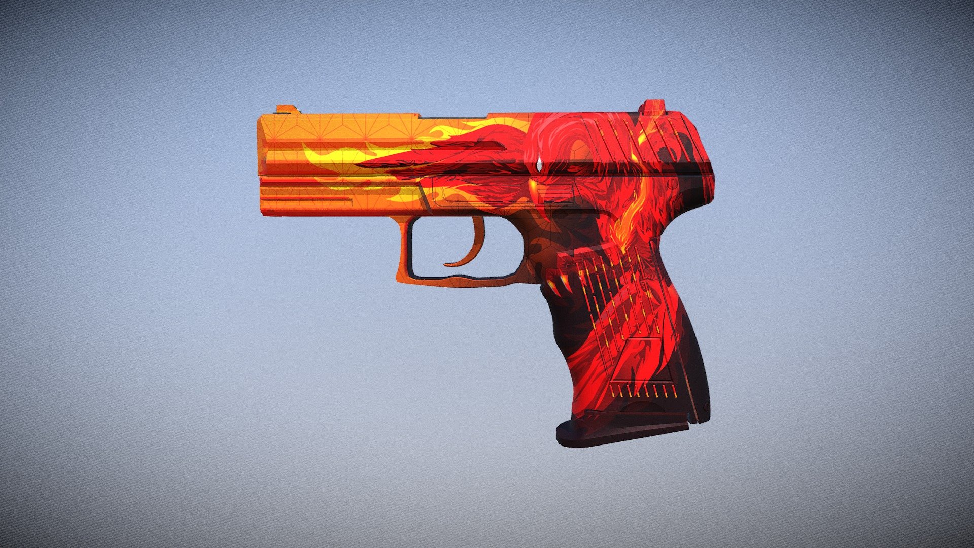 P2000 | Phoenix Fire 3d model