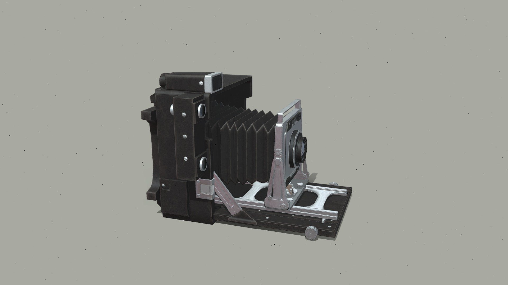 Old Folding Camera 3d model