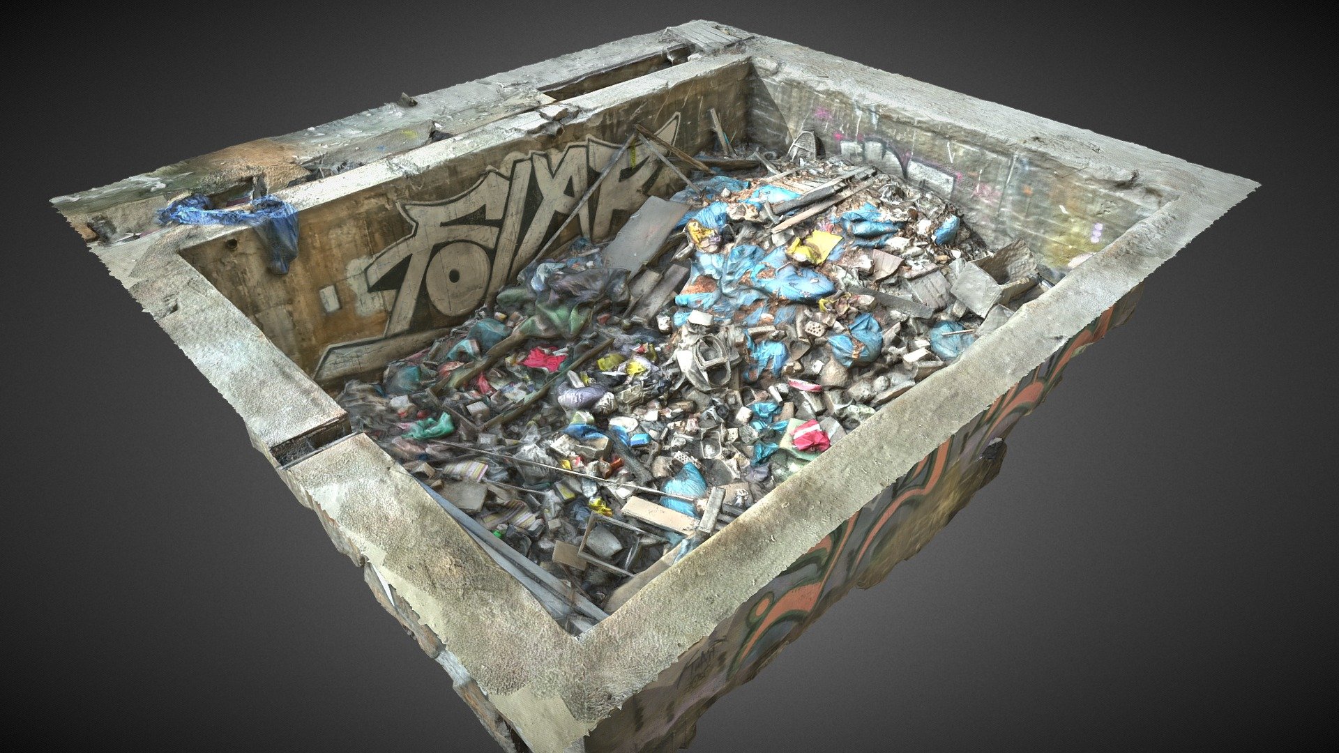 Hole Full Of Human Trash 3d model