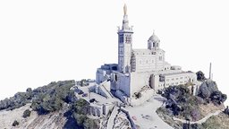 Notre Dame,Garde,basilica,scan,marseille,map