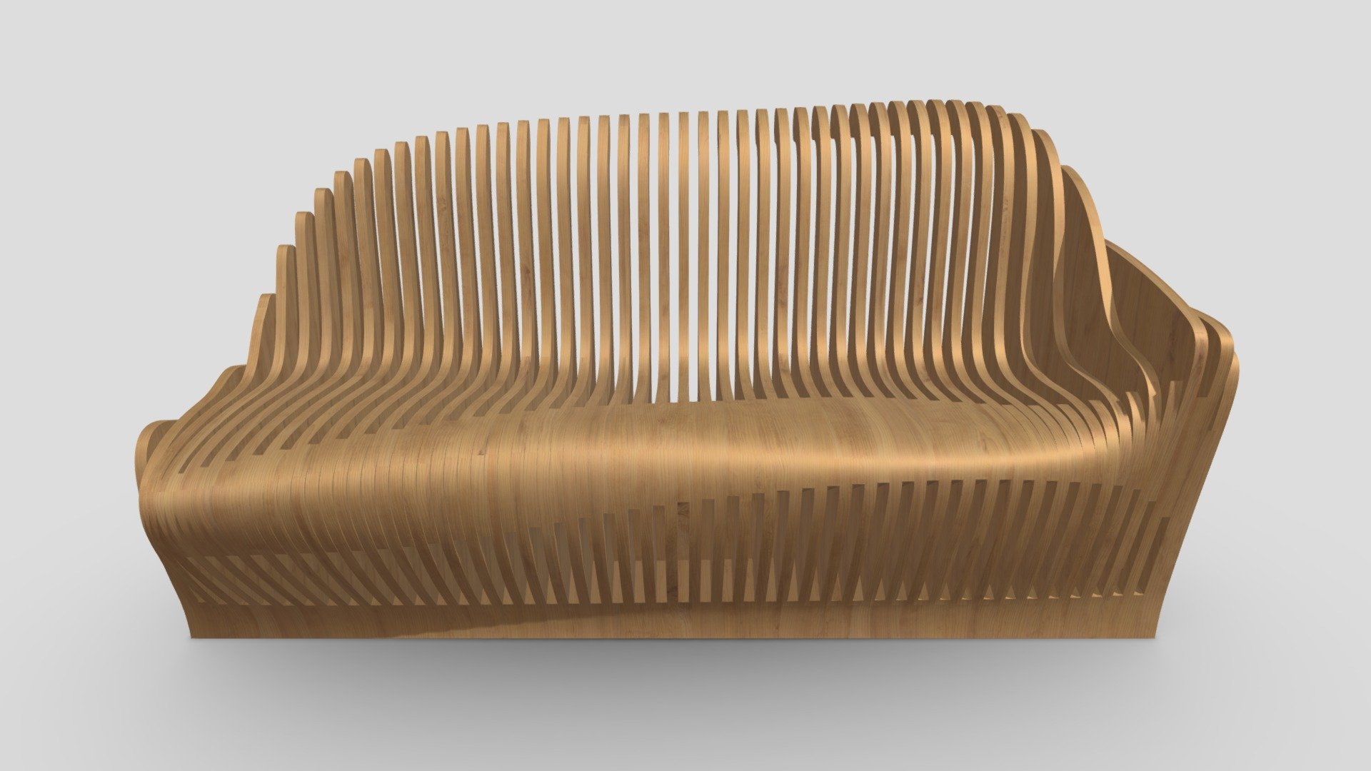 Parametric Bench 3d model