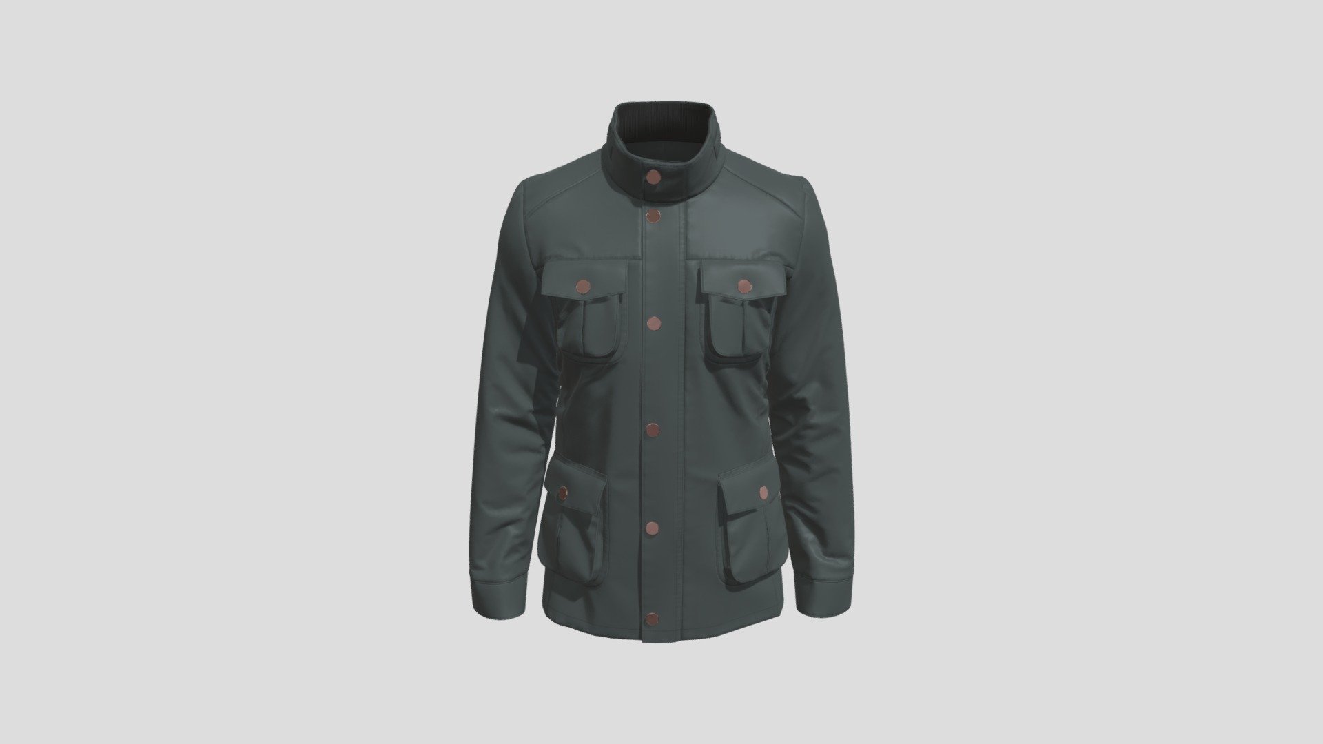 Waxed Jacket 2 3d model