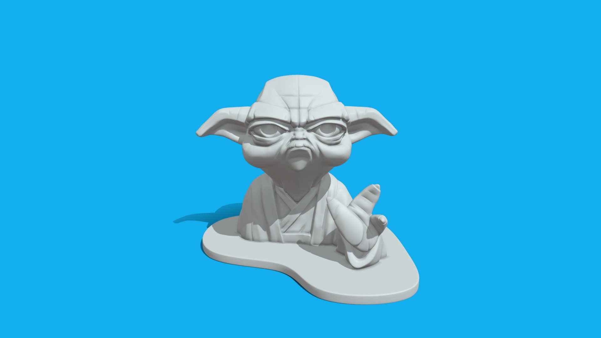 Star Wars, Yoda, Fanart 3d model