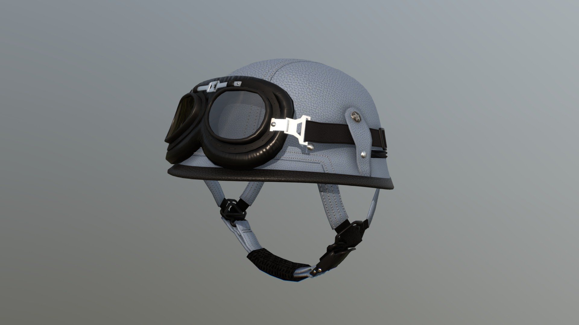 Biker helmet 3d model