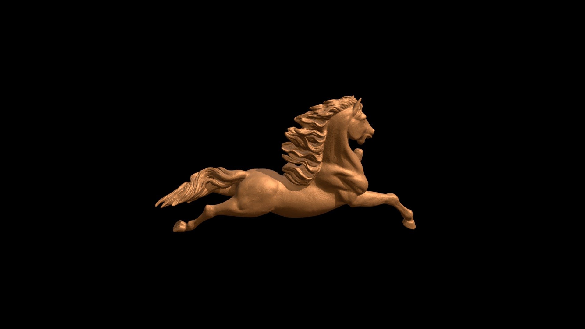 Caballo Saltando 1 3d model