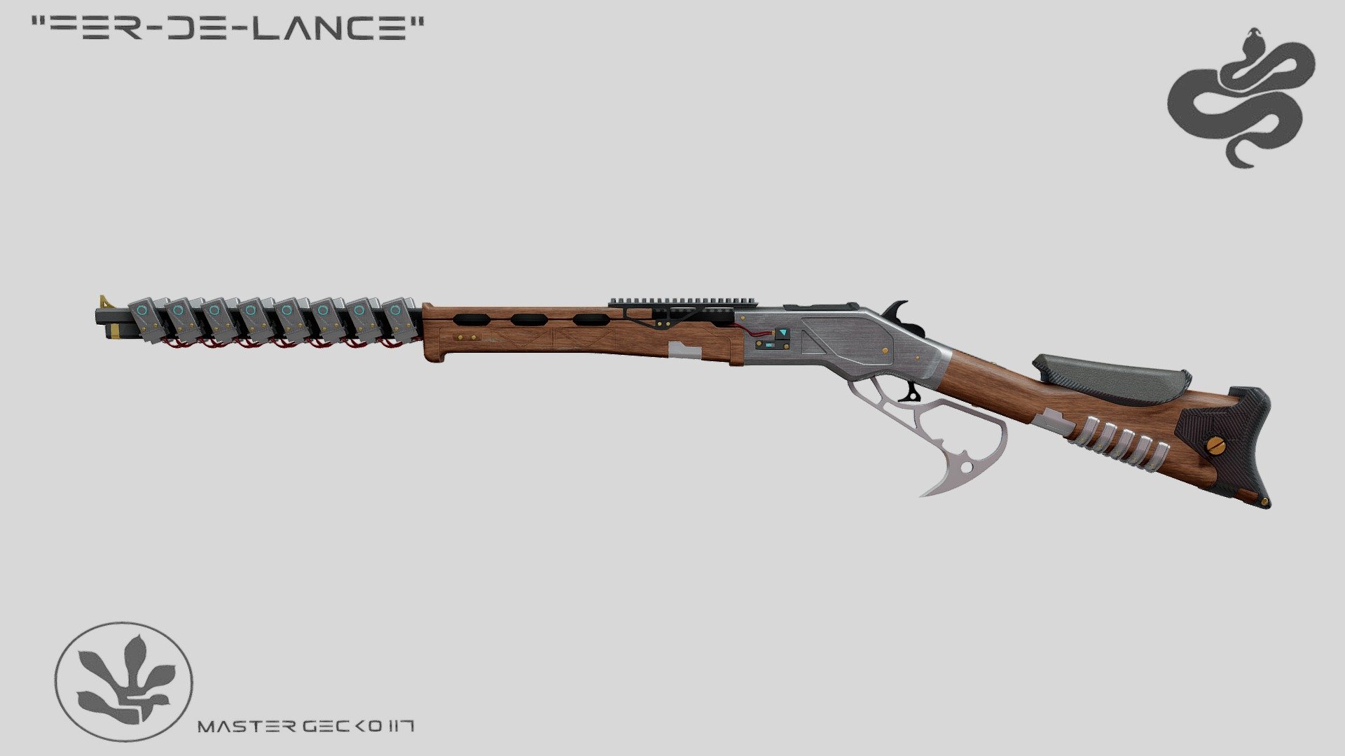 “Fer-de-Lance” Sci-Fi Winchester Concept 3d model