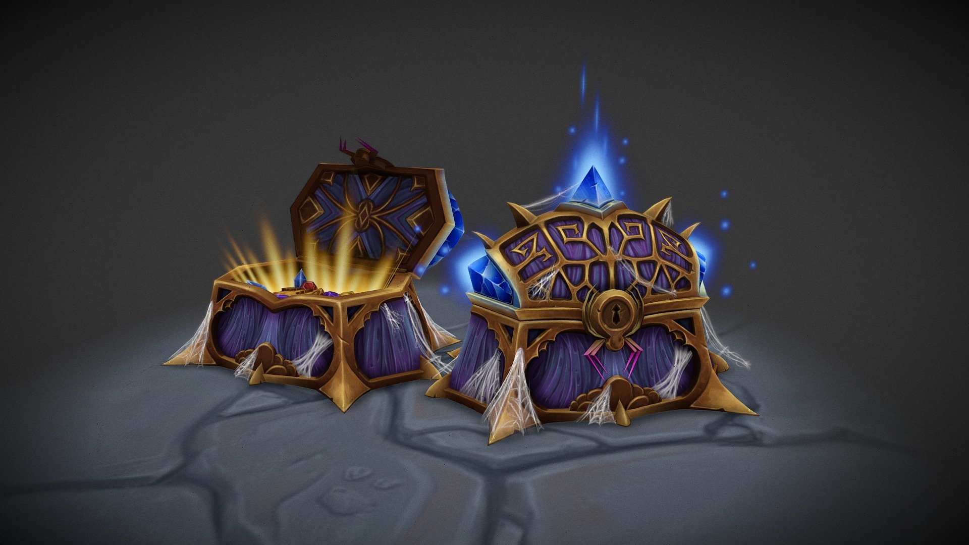 Nerubian Treasure Chest (WoW Fanart) 3d model