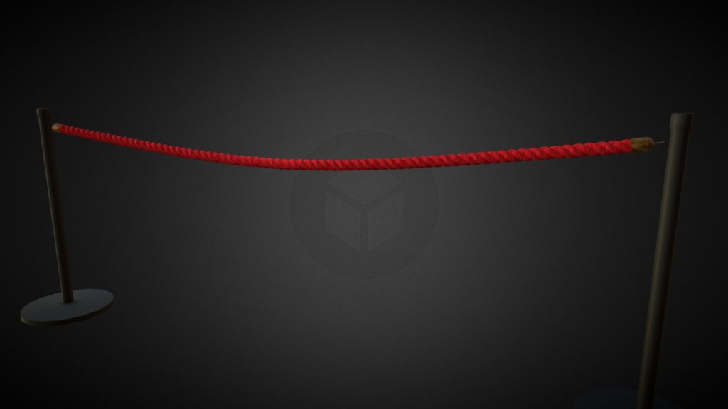 Velvet Rope 3d model