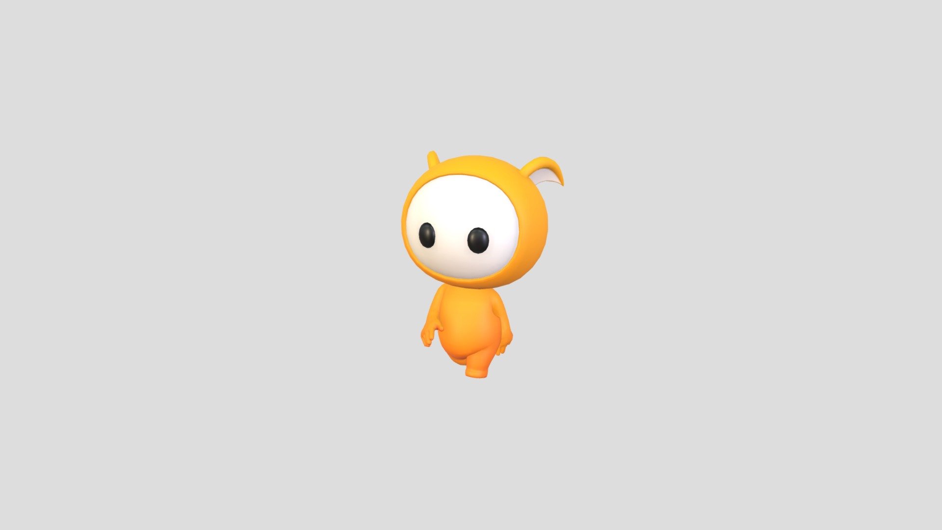 Character252 Rigged Mascot 3d model