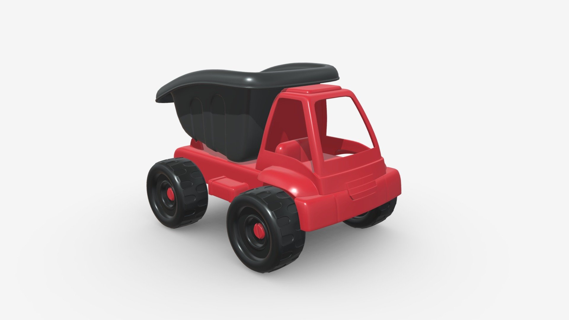 toy dump truck 3d model