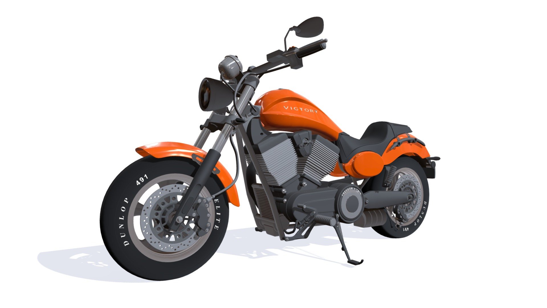 Polaris Victory Judge Motorcycle 3d model