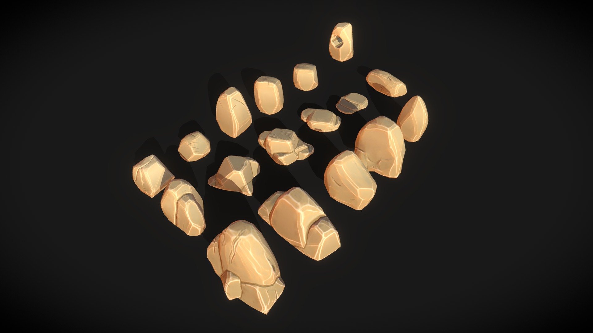 Rocks 3d model