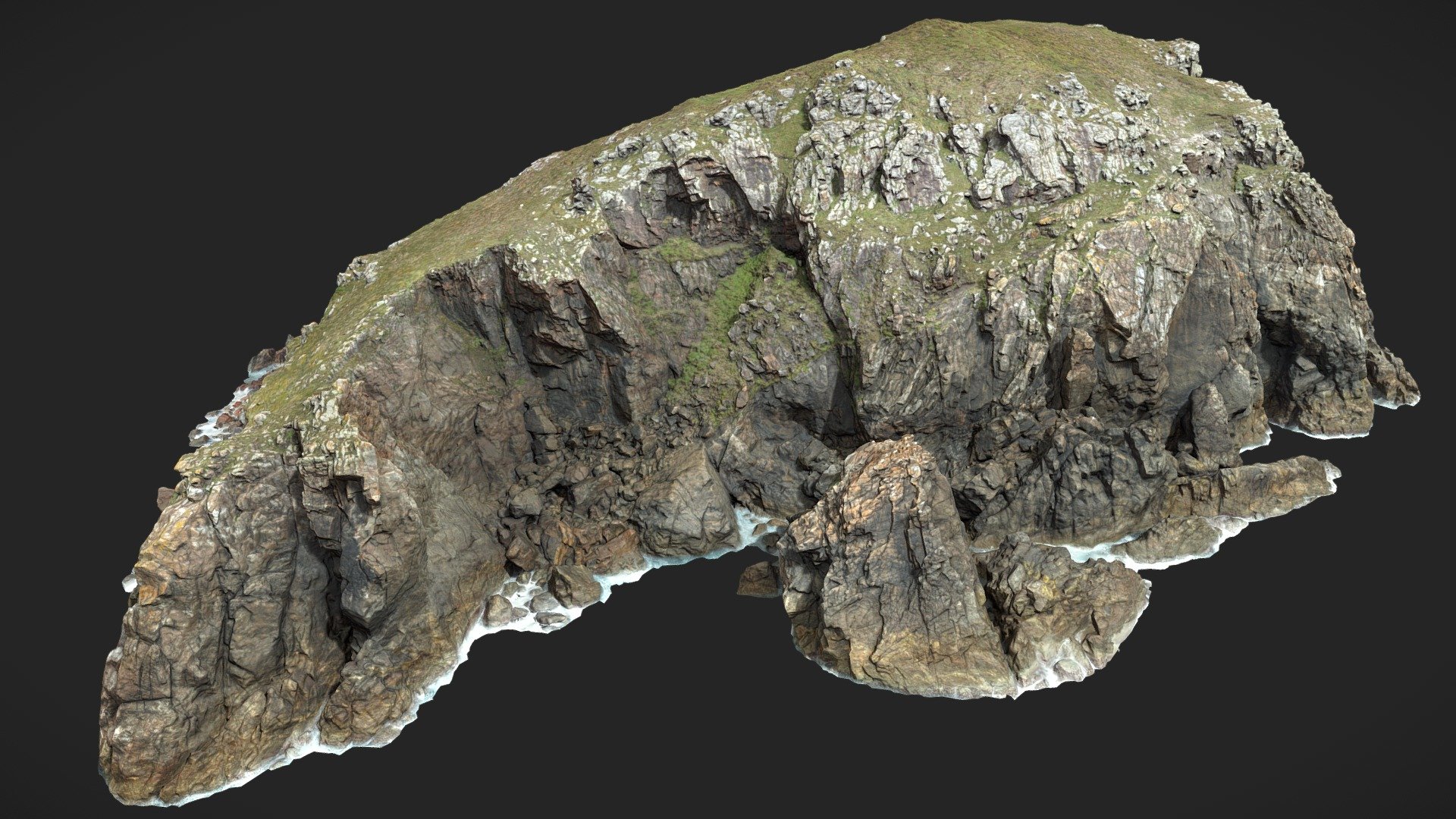 Big Coastal Cliff Scan 3d model