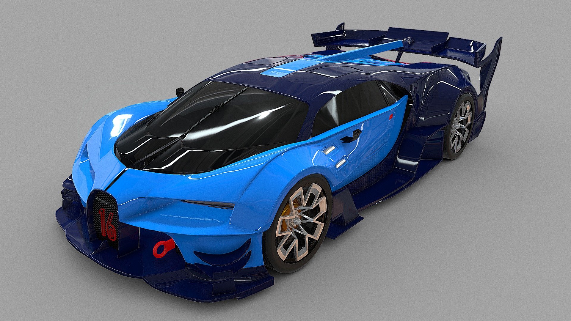 Bugatti Chiron Limited Edition ( Vision GT ) 3d model