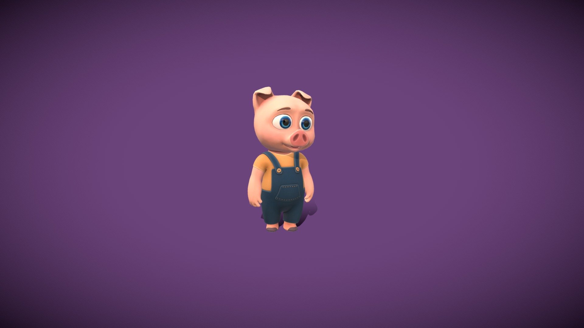 Piggy ( 11 animations, 2 skins) 3d model