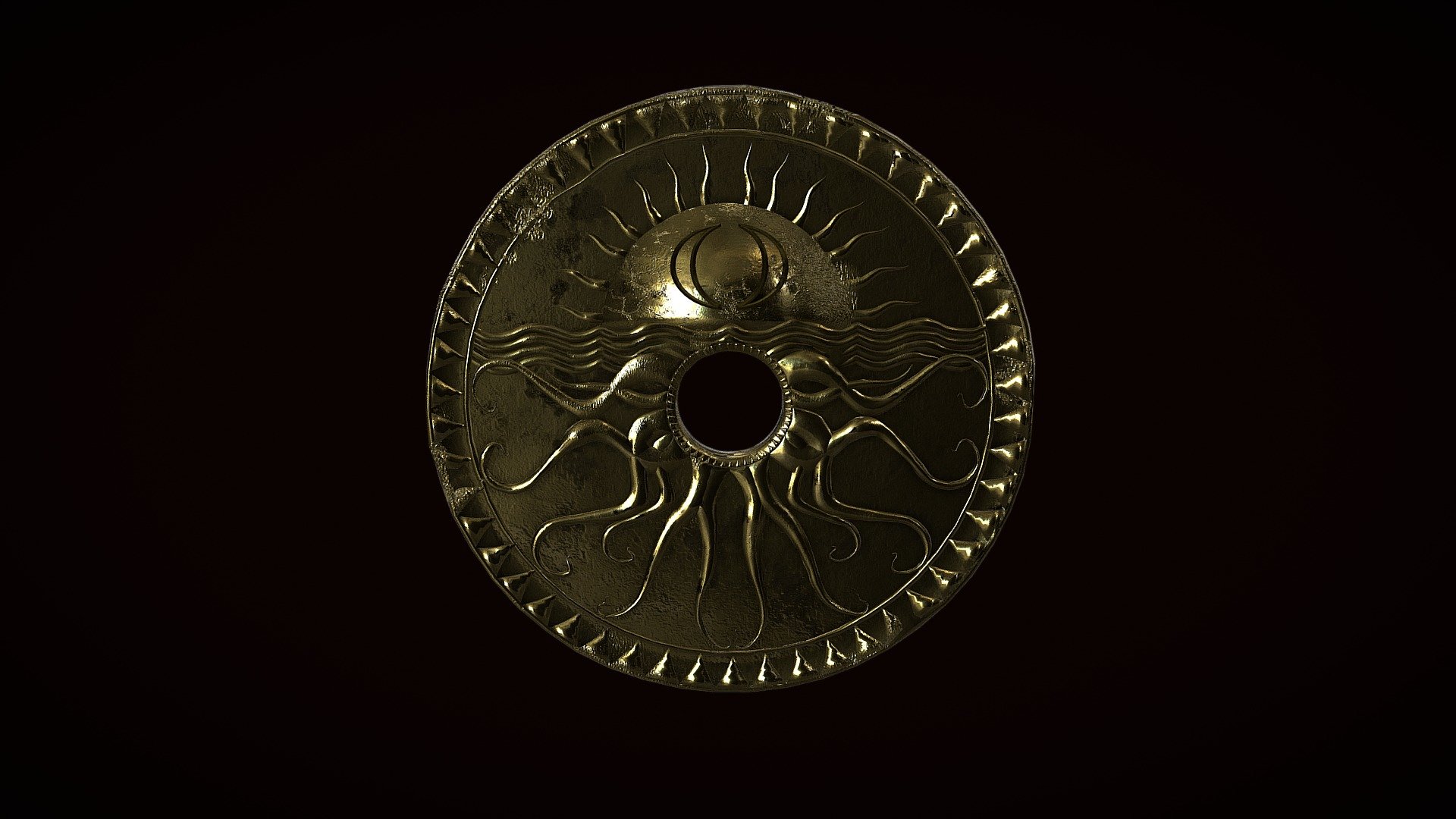 Pirate Coin 3d model